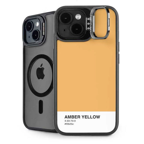Amber Yellow iPhone 15 Kickstand Case